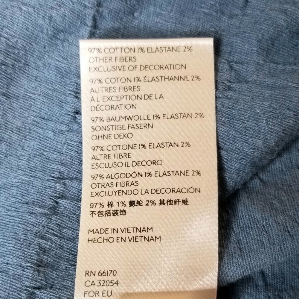 Free People Women's Blue Green/Cyan Hi Lo Tunic Top , Small - Picture 9 of 9